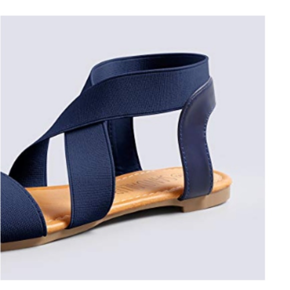 Elastic Flat Sandals - Picture 6 of 7